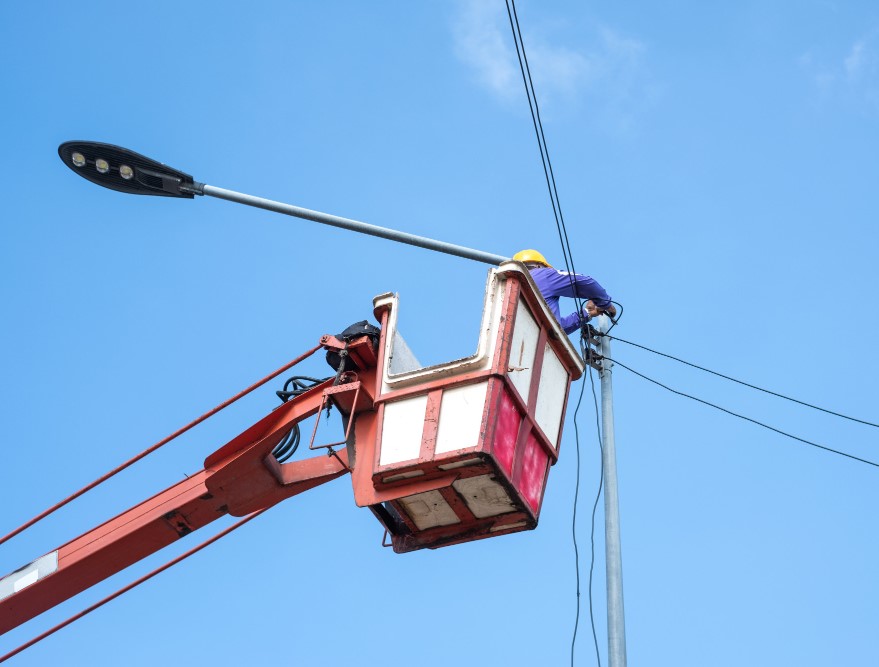 Institutional campus facility perimeter utility electrical repairs